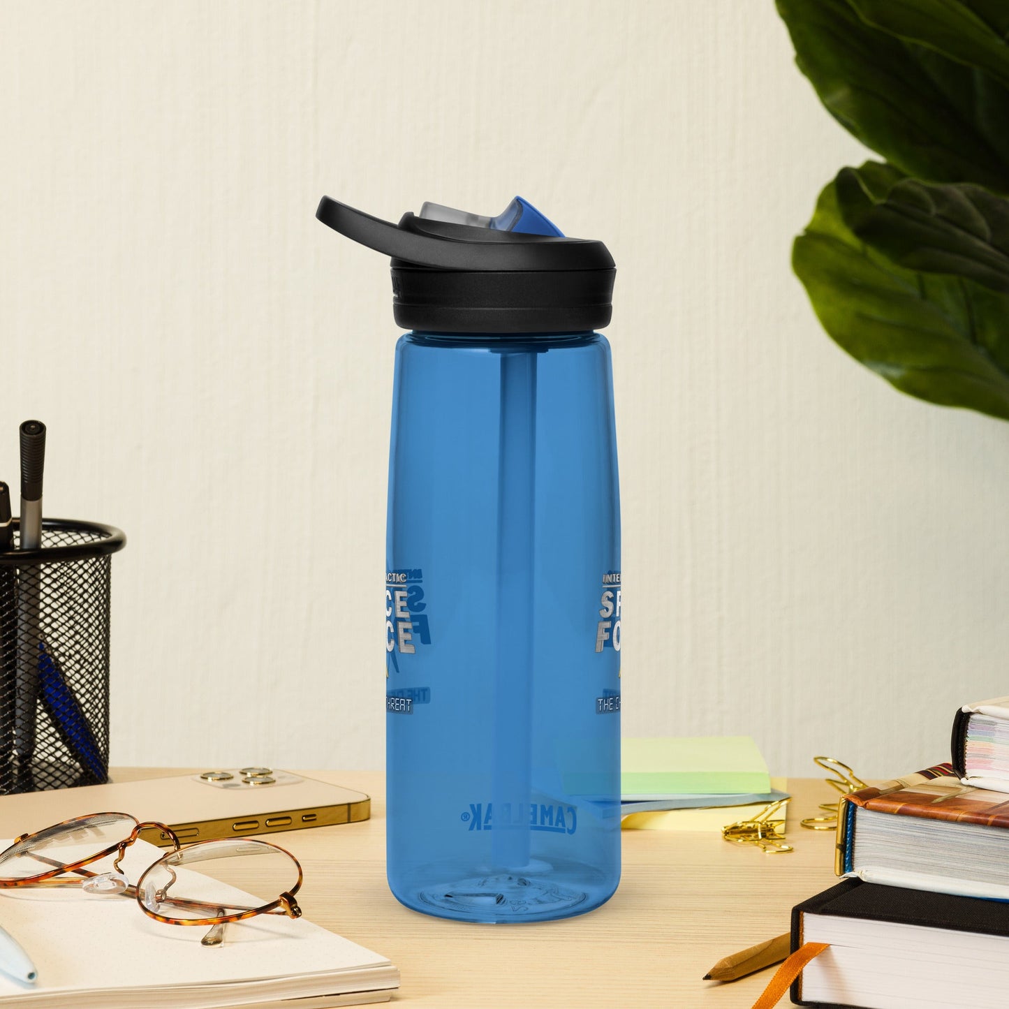 Sports water bottle Intergalactic Space Force : The Cherub Threat - Spectral Ink Shop - -9087952_16654