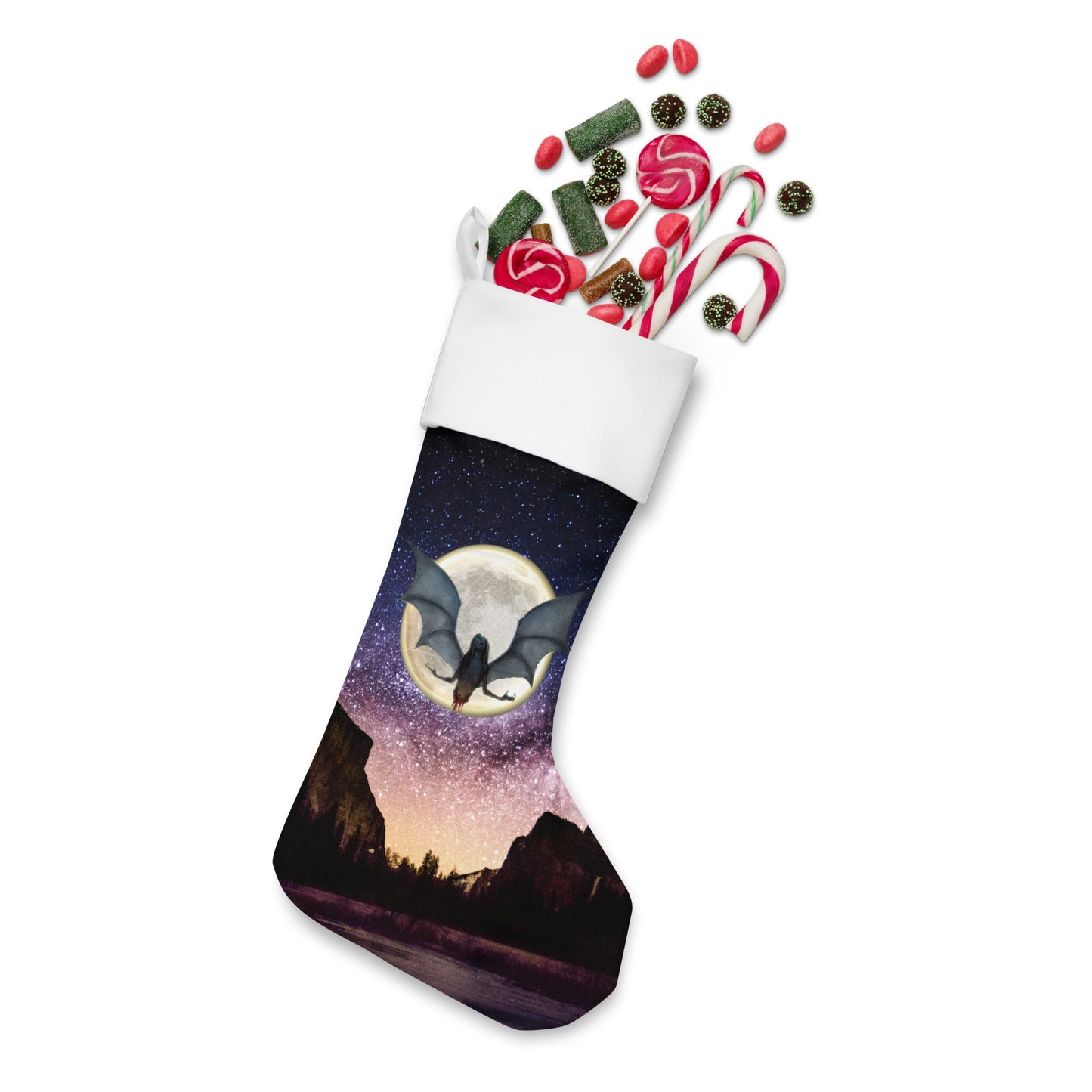 The Baby-Eater Christmas Stocking - Manananggal Takes Flight - Spectral Ink Shop - Holiday Stockings -7046915_17599