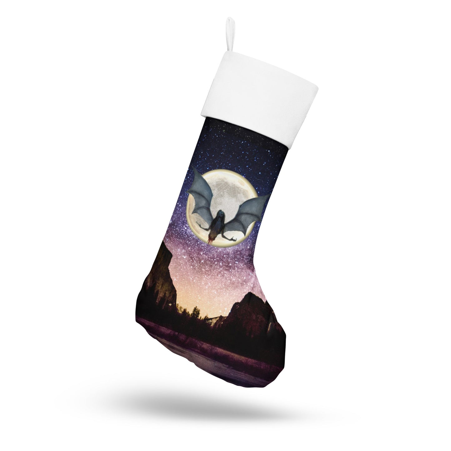 The Baby-Eater Christmas Stocking - Manananggal Takes Flight - Spectral Ink Shop - Holiday Stockings -7046915_17599