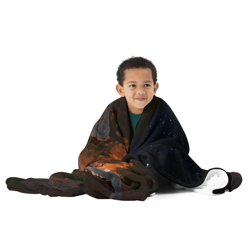 The Last Rite: Short Bites Throw Blanket - Tikbalang vs Manananggal - Spectral Ink Shop - Blanket -6166518_10986