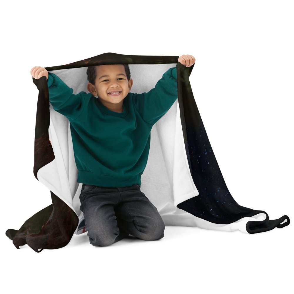 The Last Rite: Short Bites Throw Blanket - Tikbalang vs Manananggal - Spectral Ink Shop - Blanket -6166518_10986