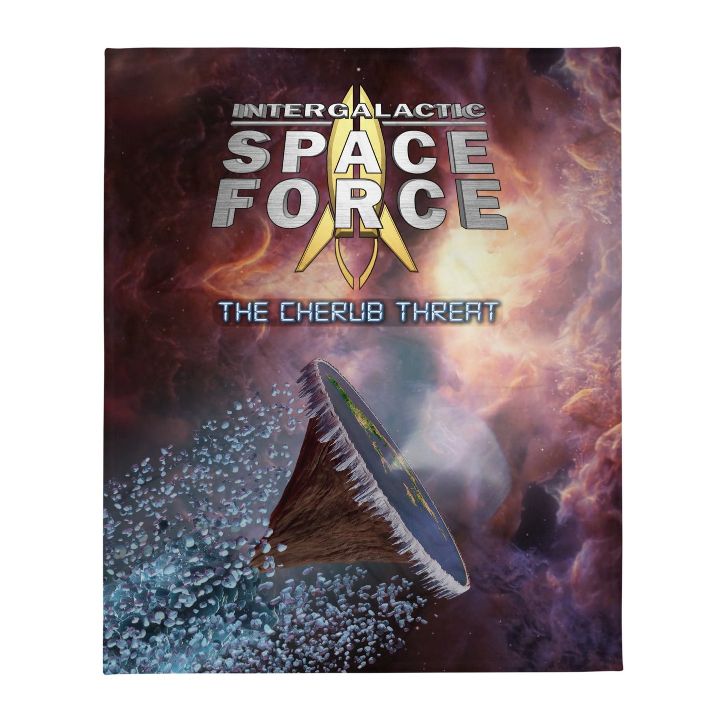 Throw Blanket | Intergalactic Space Force | Book Cover - Spectral Ink Shop - Blanket -3156348_13222