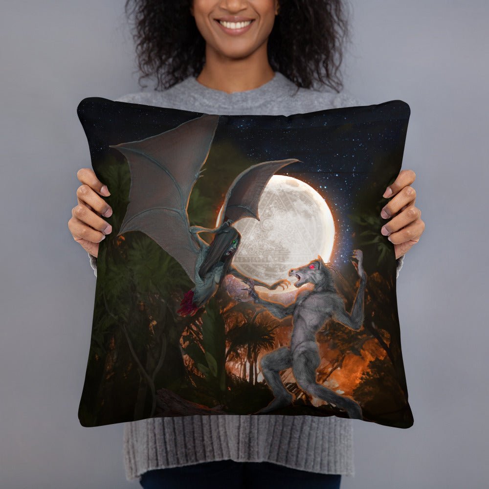 Throw Pillow | The Last Rite : Short Bites | Manananggal vs Tikbalang - Spectral Ink Shop2552556_4532