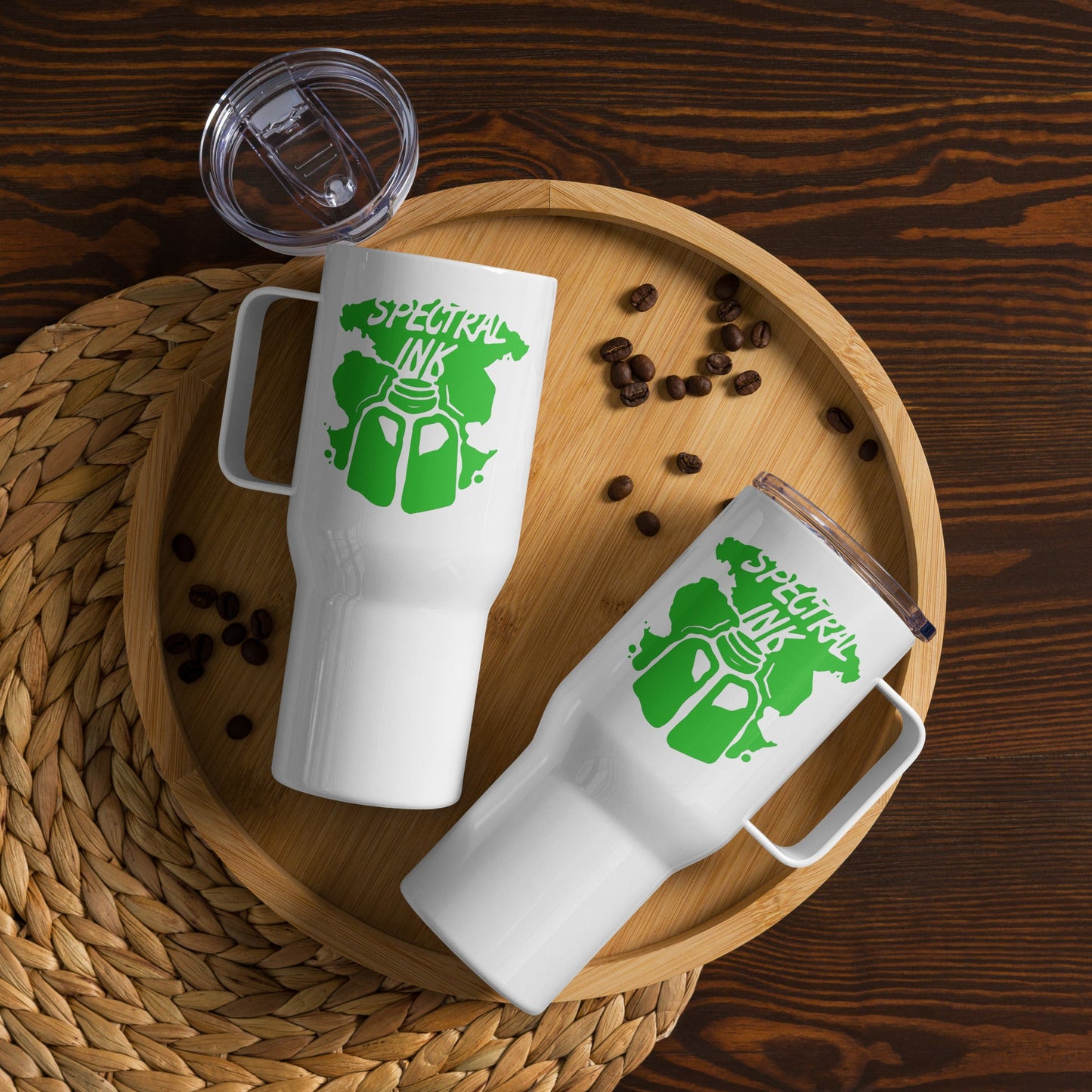 Travel mug with a handle | Spectral Ink - Spectral Ink Shop - Mug -5196808_16440