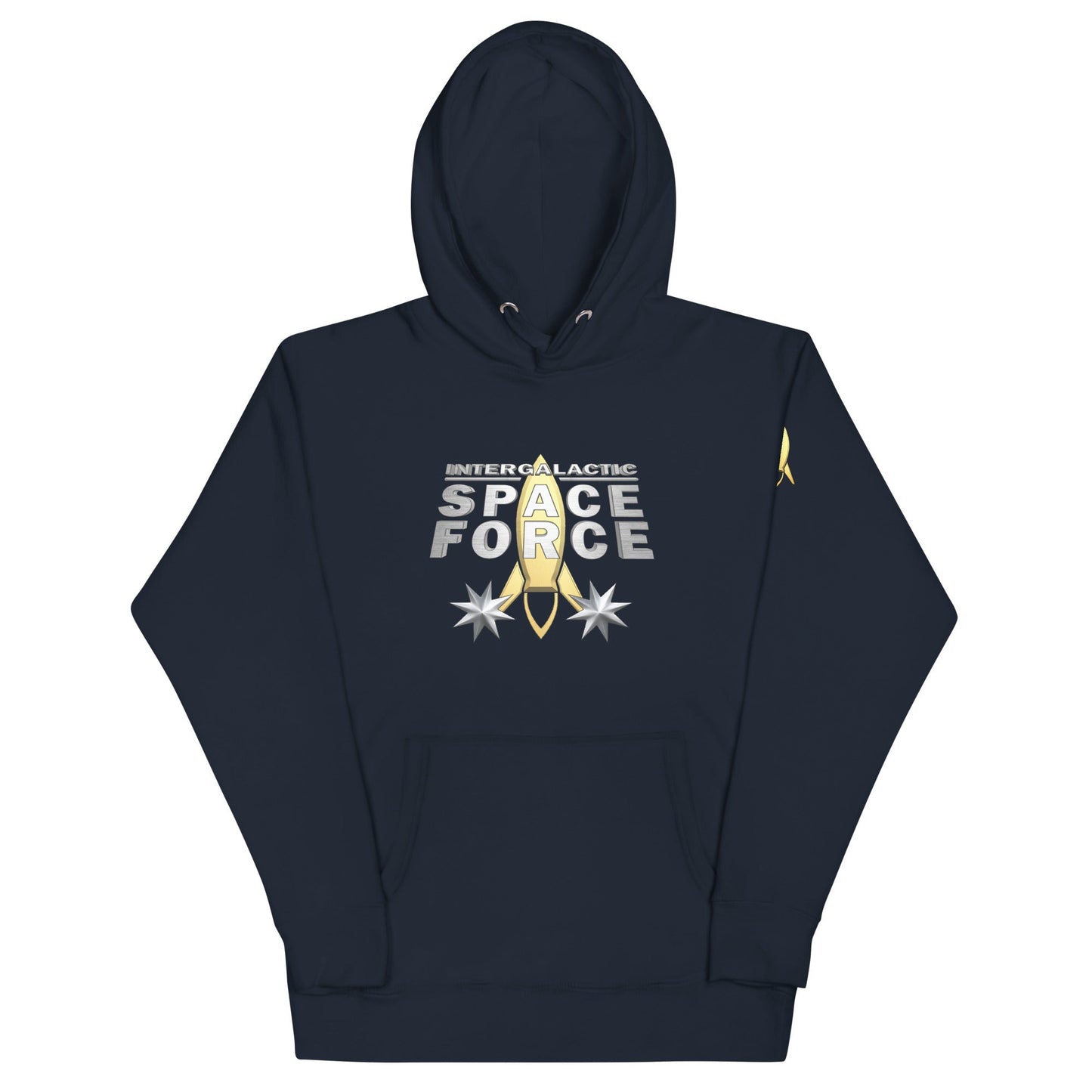 Unisex Graphic Hoodie | Intergalactic Space Force - Spectral Ink Shop - Shirts & Tops -8924675_11491