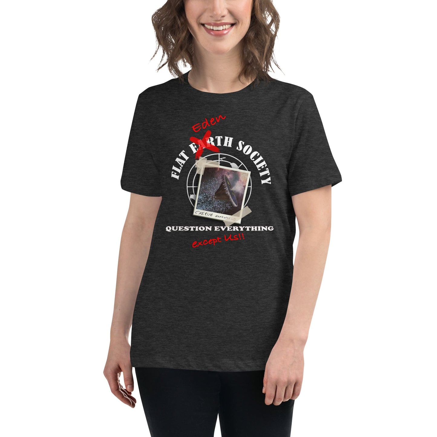 Women's Relaxed T-Shirt | Intergalactic Space Force | Flat Eden Society - Spectral Ink Shop - Shirts & Tops -7596367_10187
