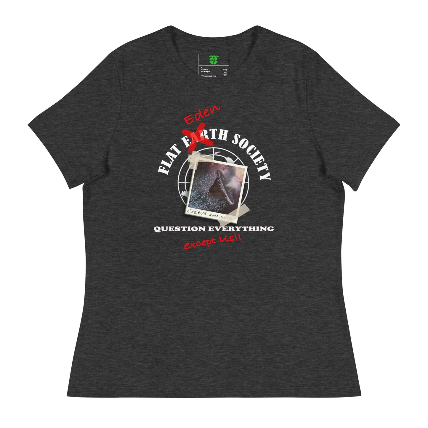 Women's Relaxed T-Shirt | Intergalactic Space Force | Flat Eden Society - Spectral Ink Shop - Shirts & Tops -7596367_10193