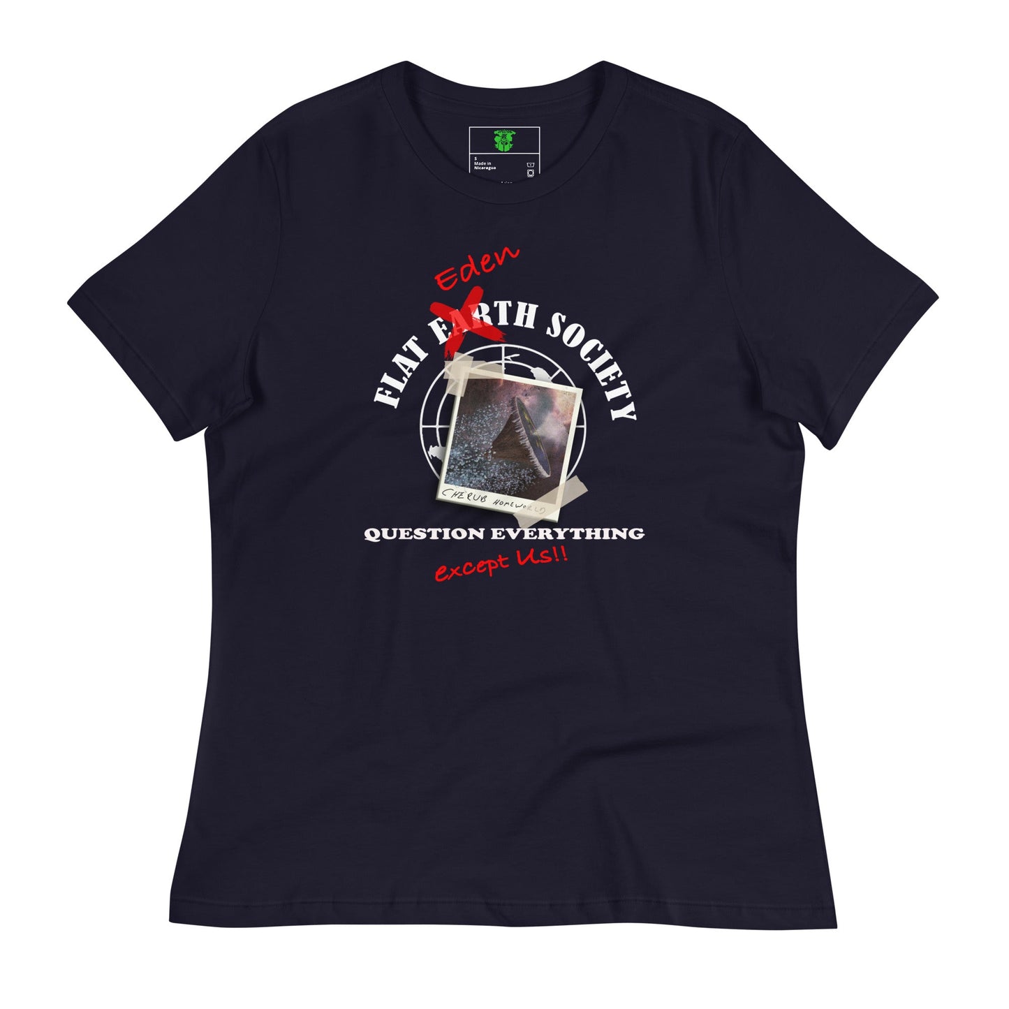 Women's Relaxed T-Shirt | Intergalactic Space Force | Flat Eden Society - Spectral Ink Shop - Shirts & Tops -7596367_10235