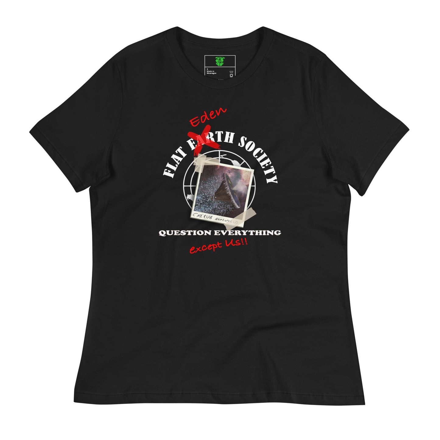 Women's Relaxed T-Shirt | Intergalactic Space Force | Flat Eden Society - Spectral Ink Shop - Shirts & Tops -7596367_10187
