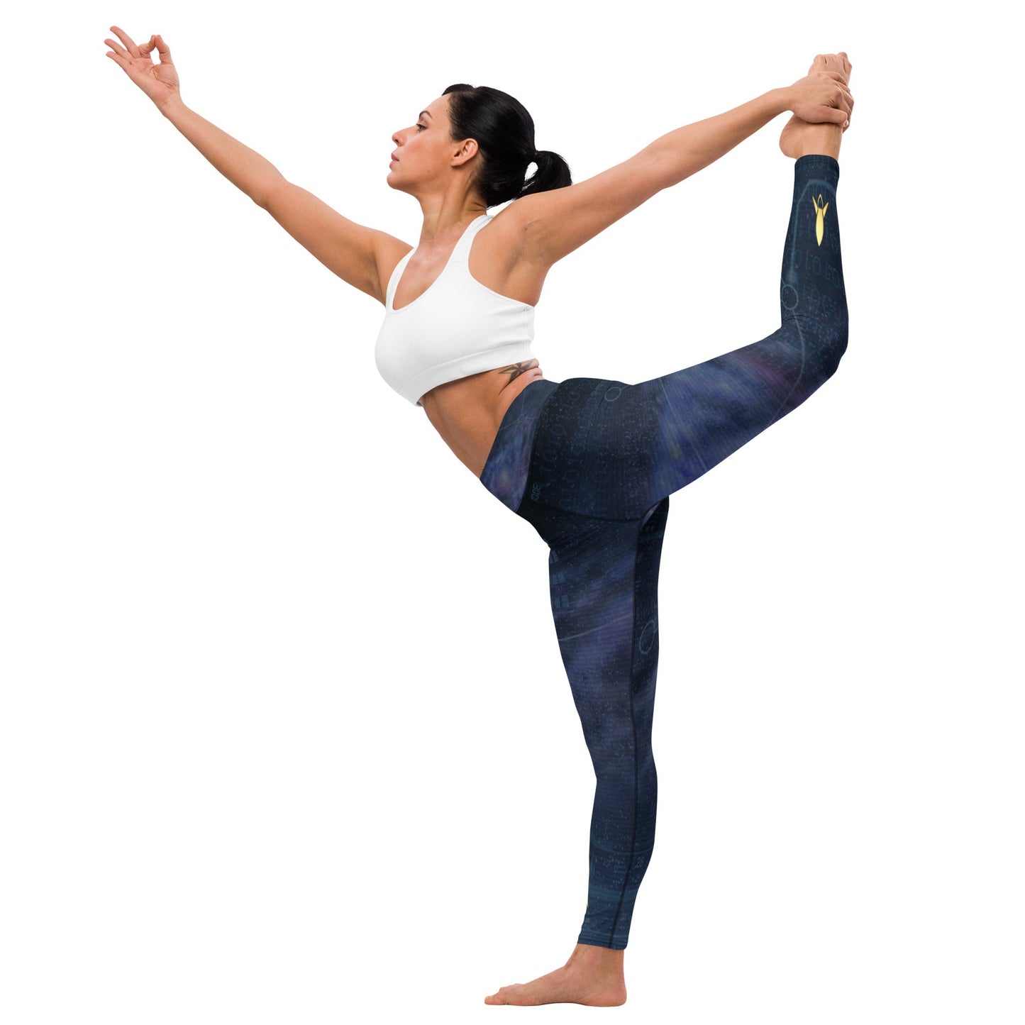 Yoga Leggings | Intergalactic Space Force | Galaxy Map - Spectral Ink Shop - yoga pants -8646288_8353