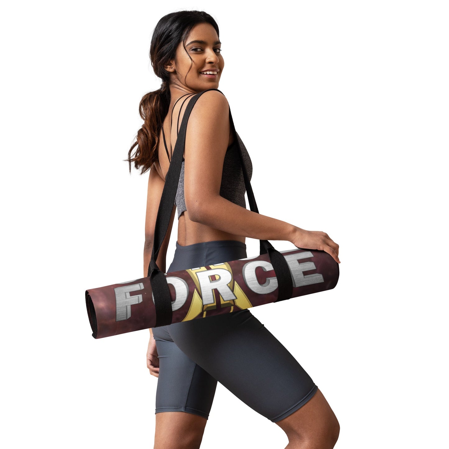 Yoga mat | Intergalactic Space Force 2 | Nebula and Logo - Spectral Ink Shop - Yoga Mat -5400677_16714