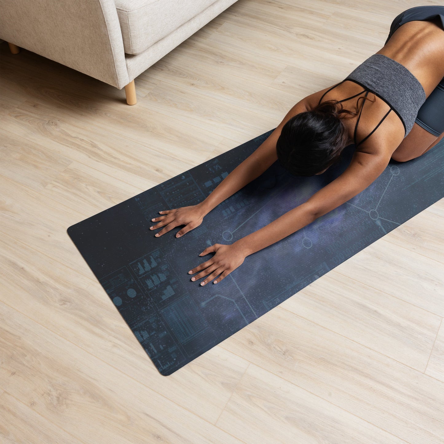 Yoga mat | Intergalactic Space Force | Galaxy Map - Spectral Ink Shop - Yoga Mat -8283302_16714