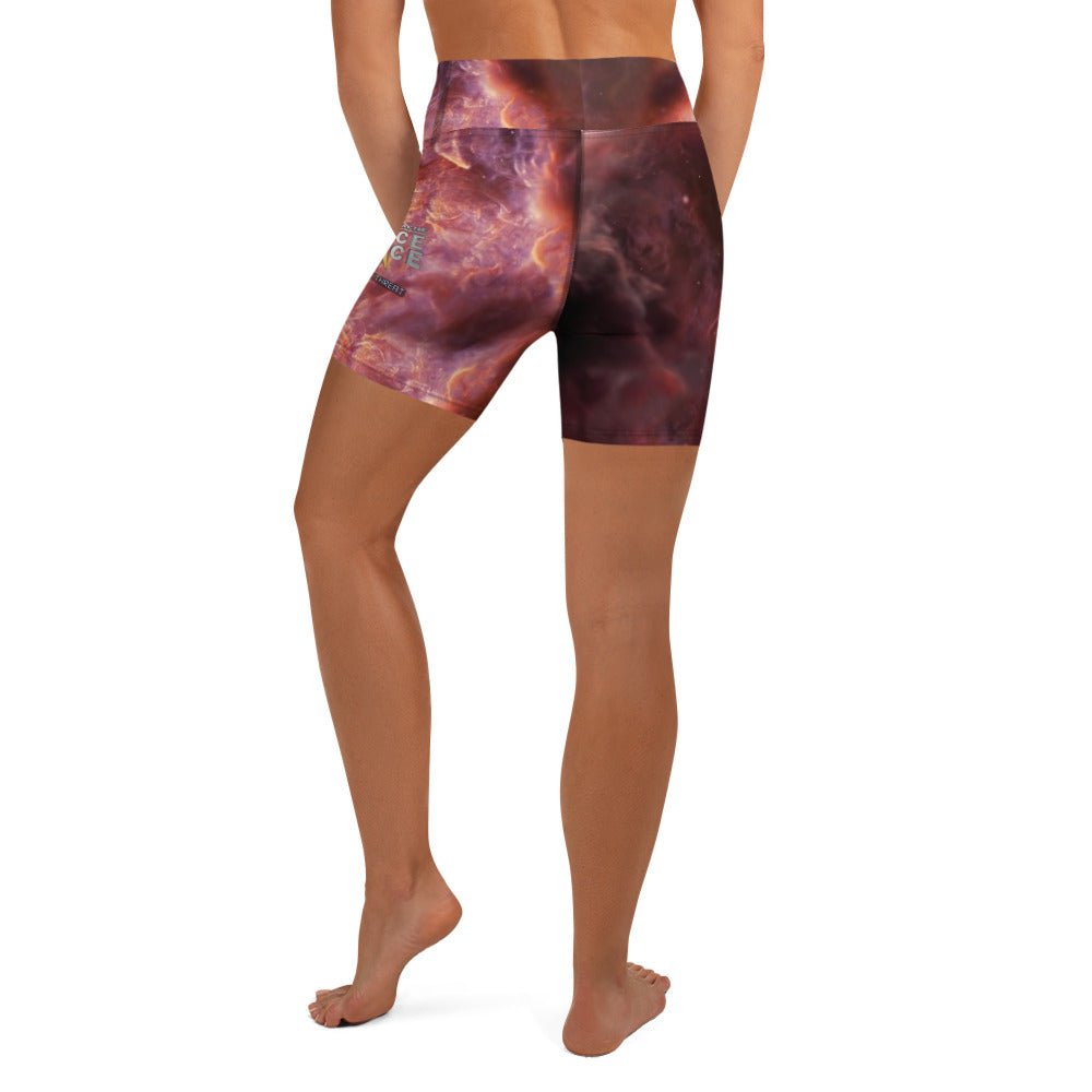Yoga Shorts | Intergalactic Space Force | Nebula - Spectral Ink Shop - -2035763_9079