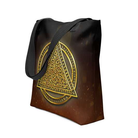 The Last Rite Tattoo Logo Tote bag featuring striking tattoo-inspired graphics and durable design.