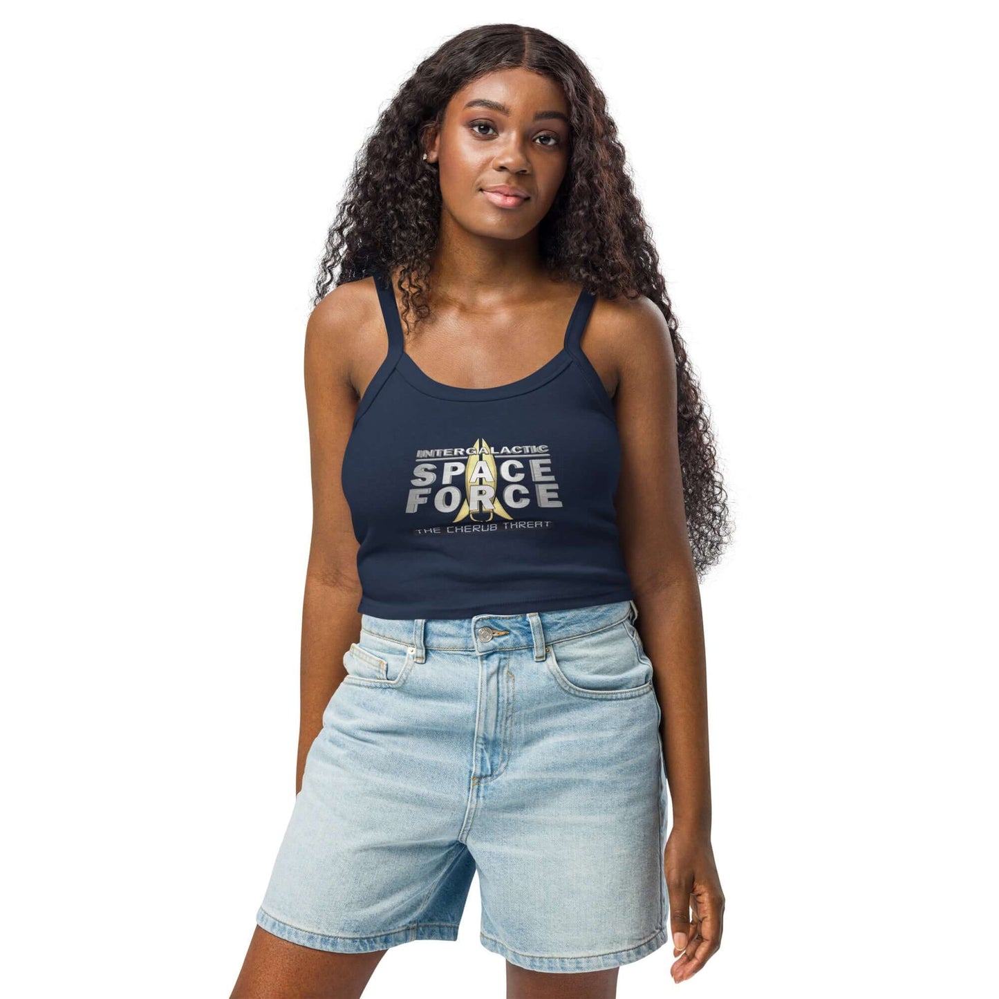 Women’s Micro-Rib Tank Top | Intergalactic Space Force 2 – The Cherub Threat