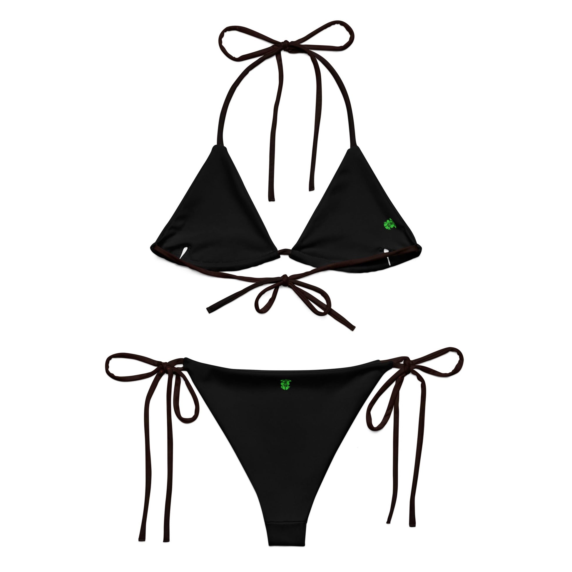 All-over print recycled string bikini | The Last Rite | Logo - Spectral Ink Shop - Bikini -5202779_16553