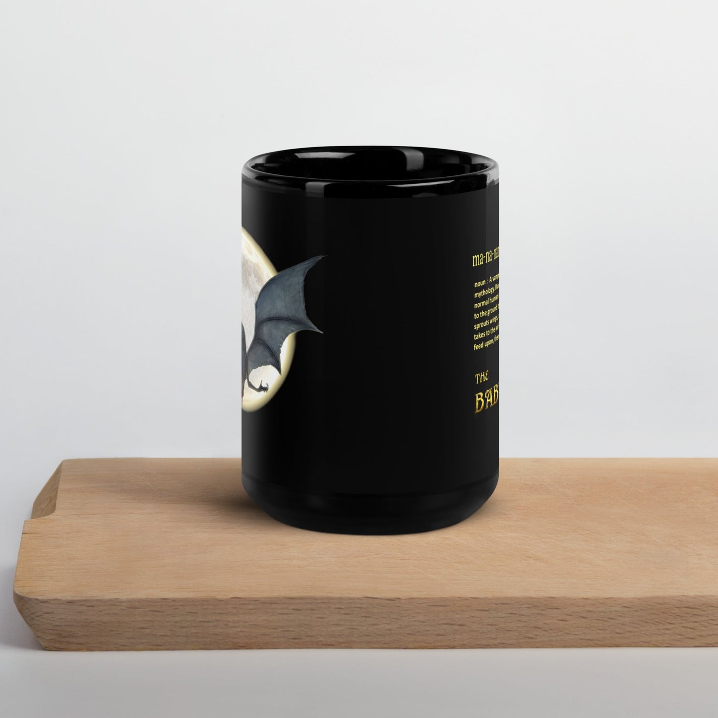 Black Glossy Mug | The Baby-Eater | Definition - Spectral Ink Shop - Mug -8899275_9323