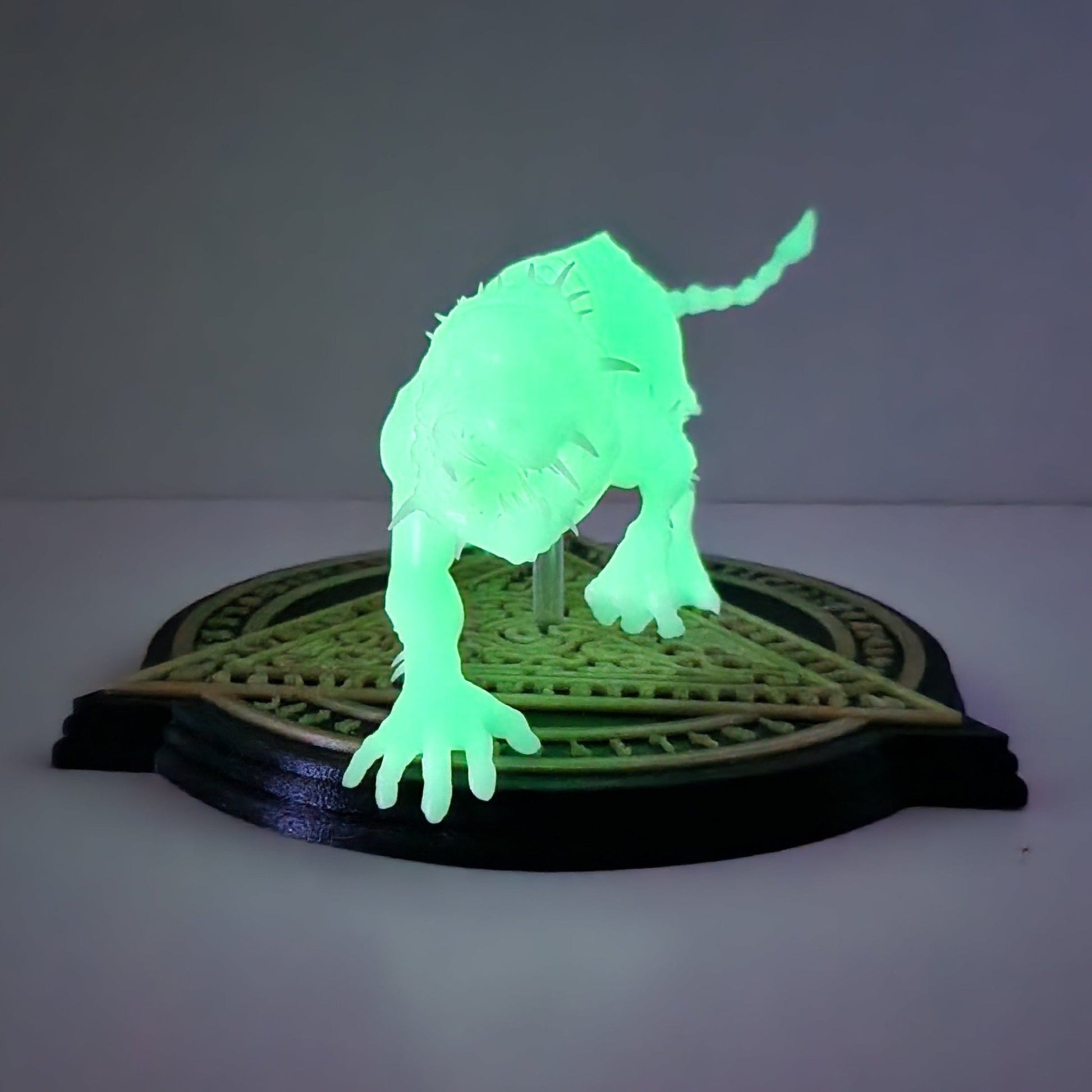 Dare to Unleash the Terror: The 3D Printed Glow-in-the-Dark Dog Monster from "The Last Rite" - Spectral Ink Shop - Figurine -