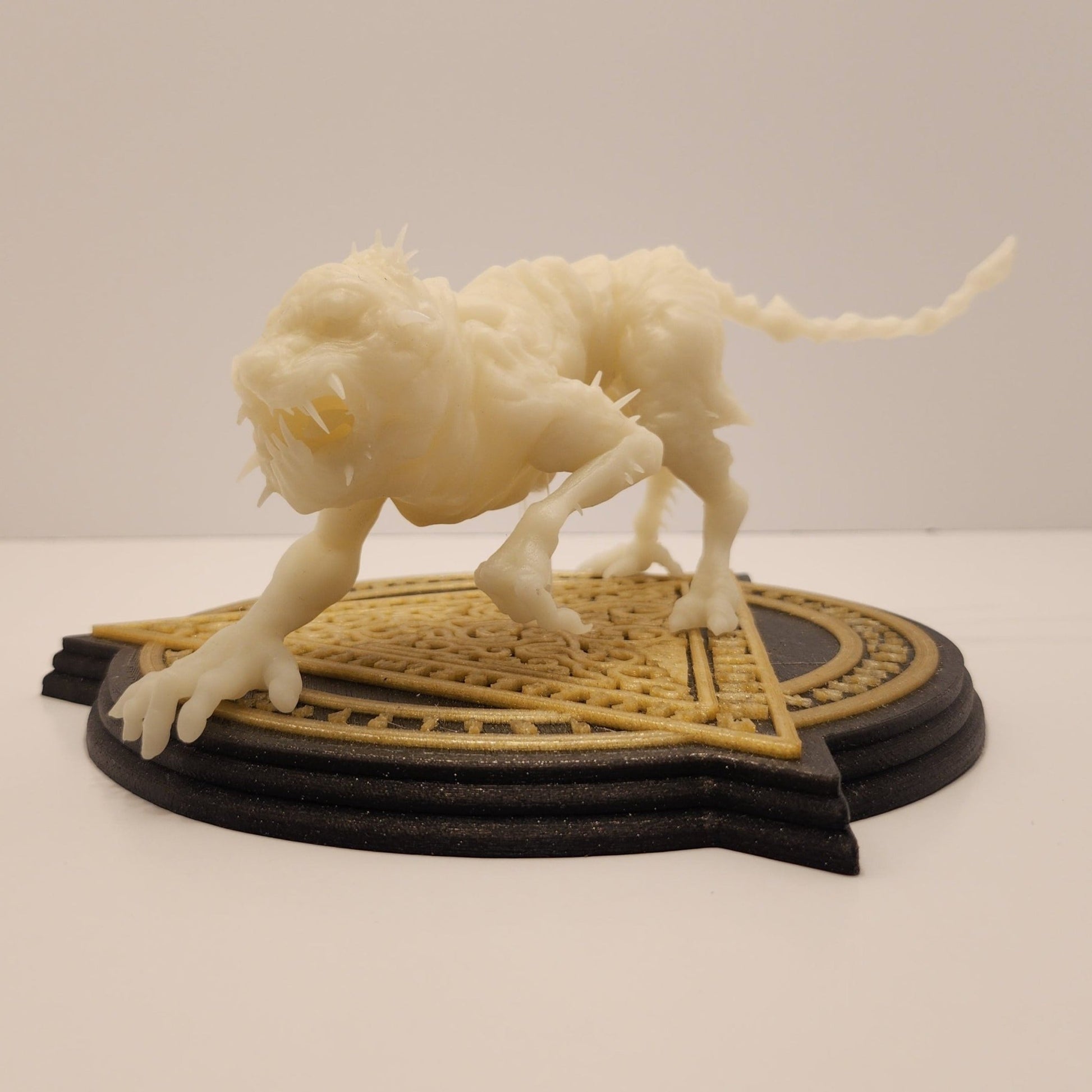 Dare to Unleash the Terror: The 3D Printed Glow-in-the-Dark Dog Monster from "The Last Rite" - Spectral Ink Shop - Figurine -