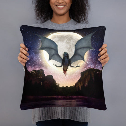 Decorative Throw Pillow | The Baby-Eater (without title) - Spectral Ink Shop - Throw Pillows -5351145_4532