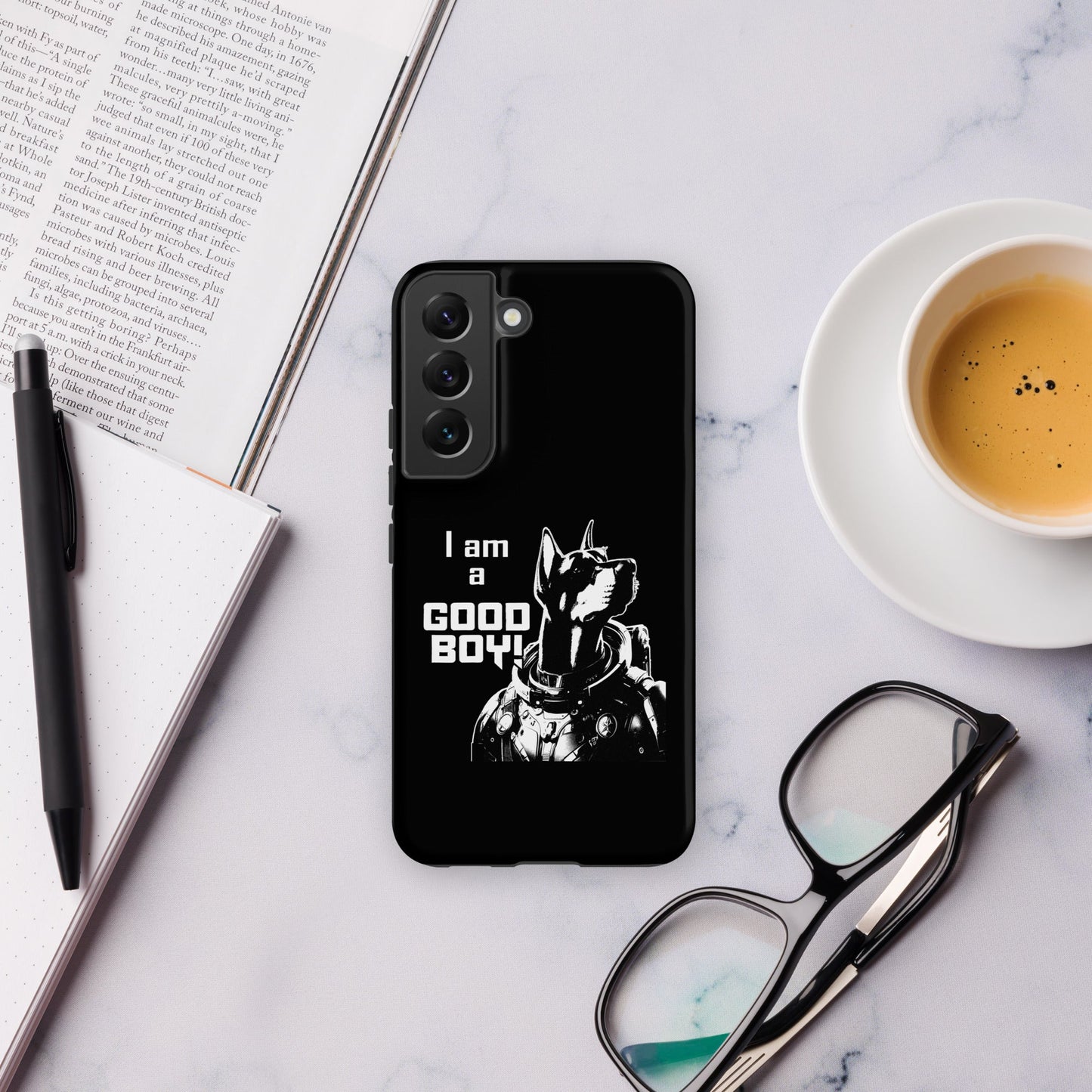 I Am a Good Boy Tough Case (Dark) for Samsung® - Protect Your Phone with General Major! - Spectral Ink Shop - Mobile Phone Cases -3003945_16996