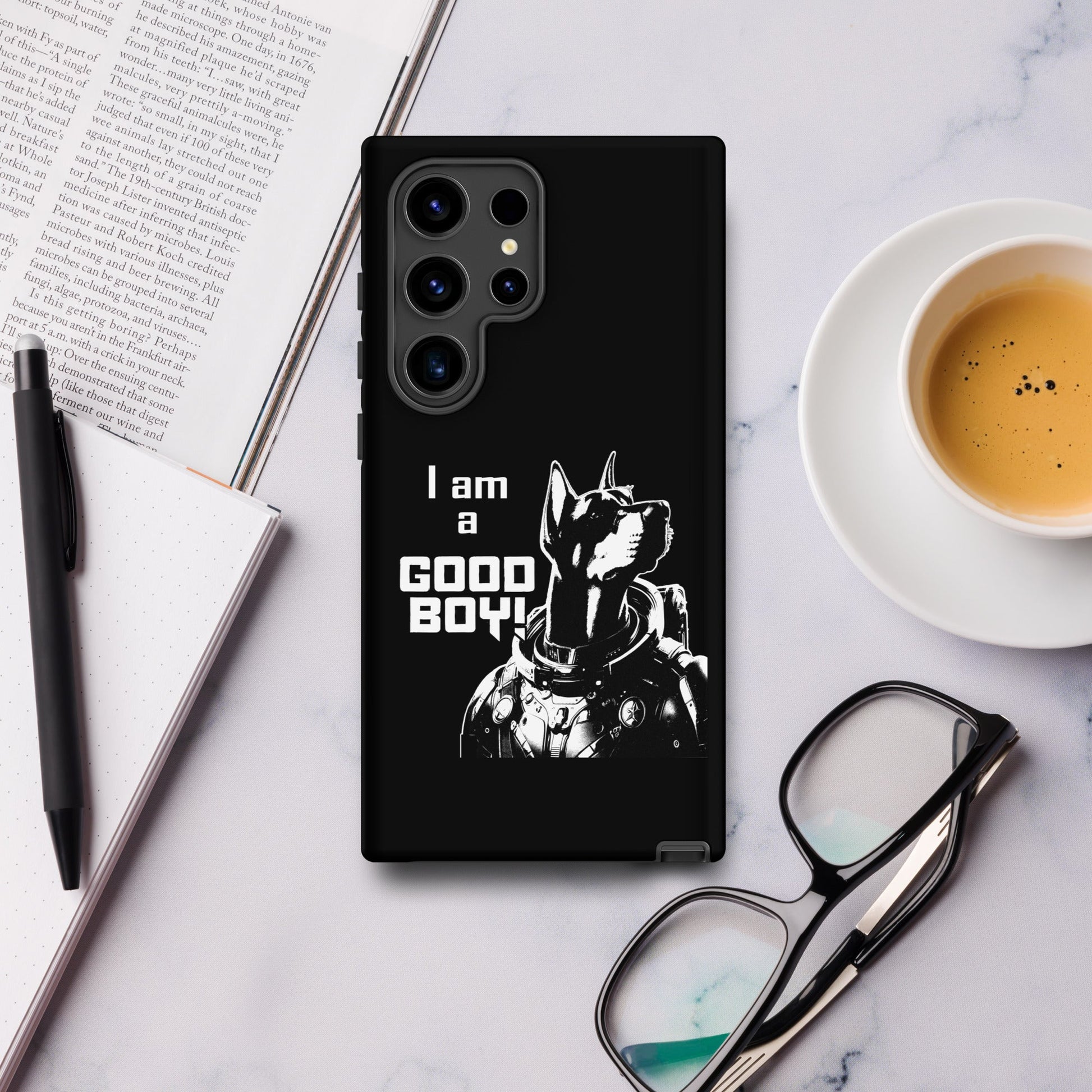 I Am a Good Boy Tough Case (Dark) for Samsung® - Protect Your Phone with General Major! - Spectral Ink Shop - Mobile Phone Cases -3003945_18748