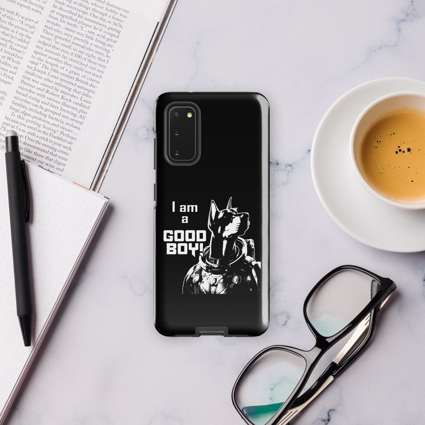 I Am a Good Boy Tough Case (Dark) for Samsung® - Protect Your Phone with General Major! - Spectral Ink Shop - Mobile Phone Cases -3003945_16981
