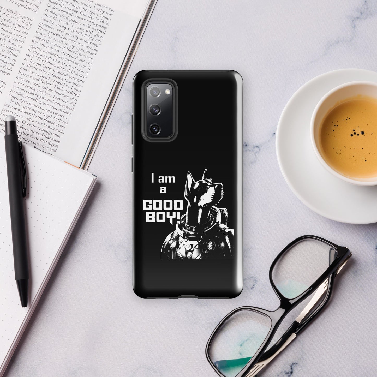 I Am a Good Boy Tough Case (Dark) for Samsung® - Protect Your Phone with General Major! - Spectral Ink Shop - Mobile Phone Cases -3003945_16975
