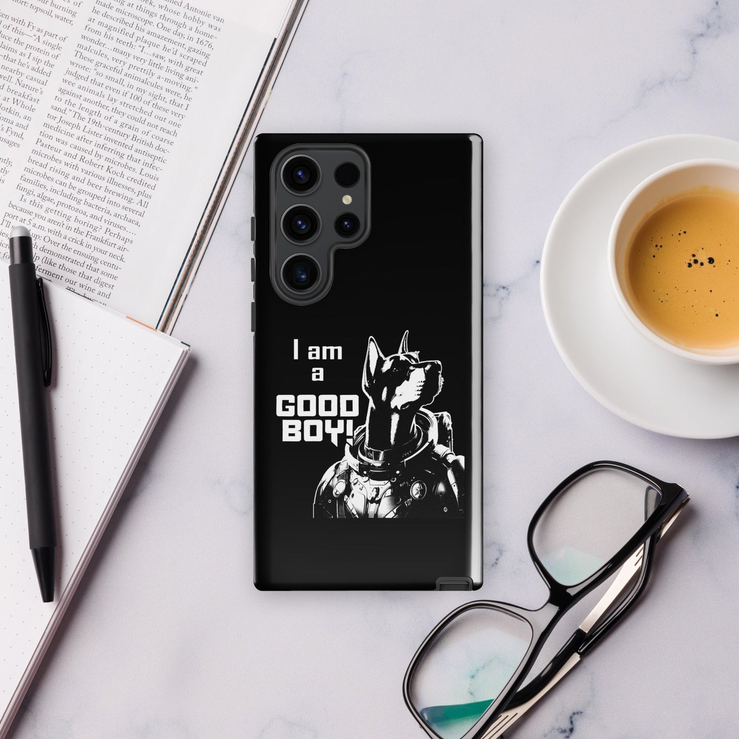I Am a Good Boy Tough Case (Dark) for Samsung® - Protect Your Phone with General Major! - Spectral Ink Shop - Mobile Phone Cases -3003945_16999