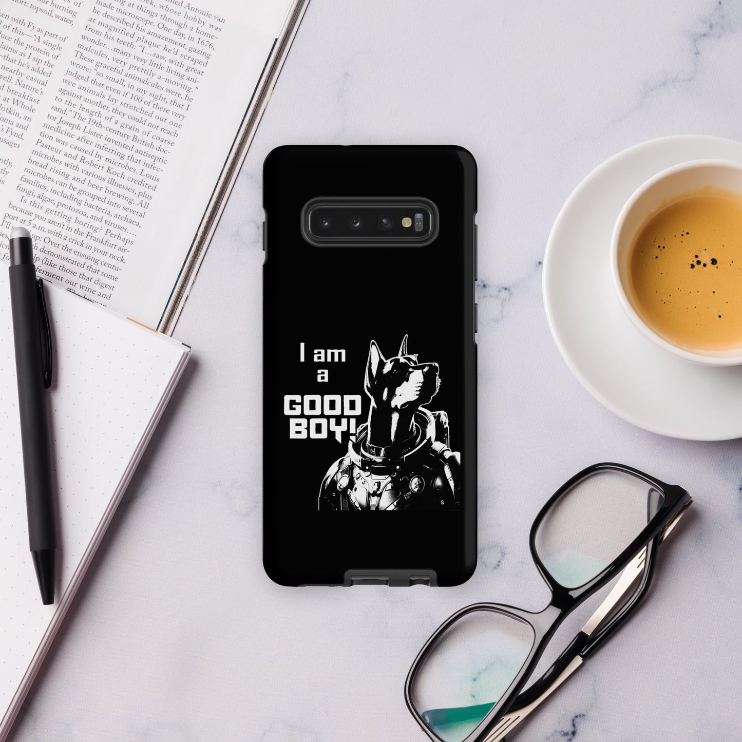I Am a Good Boy Tough Case (Dark) for Samsung® - Protect Your Phone with General Major! - Spectral Ink Shop - Mobile Phone Cases -3003945_16970