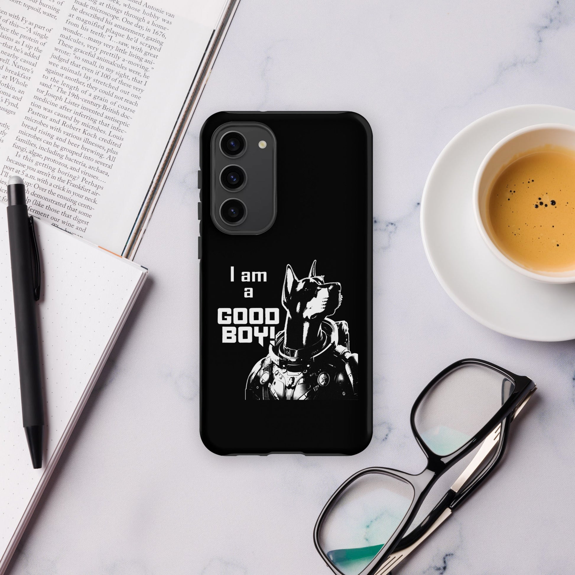 I Am a Good Boy Tough Case (Dark) for Samsung® - Protect Your Phone with General Major! - Spectral Ink Shop - Mobile Phone Cases -3003945_16998