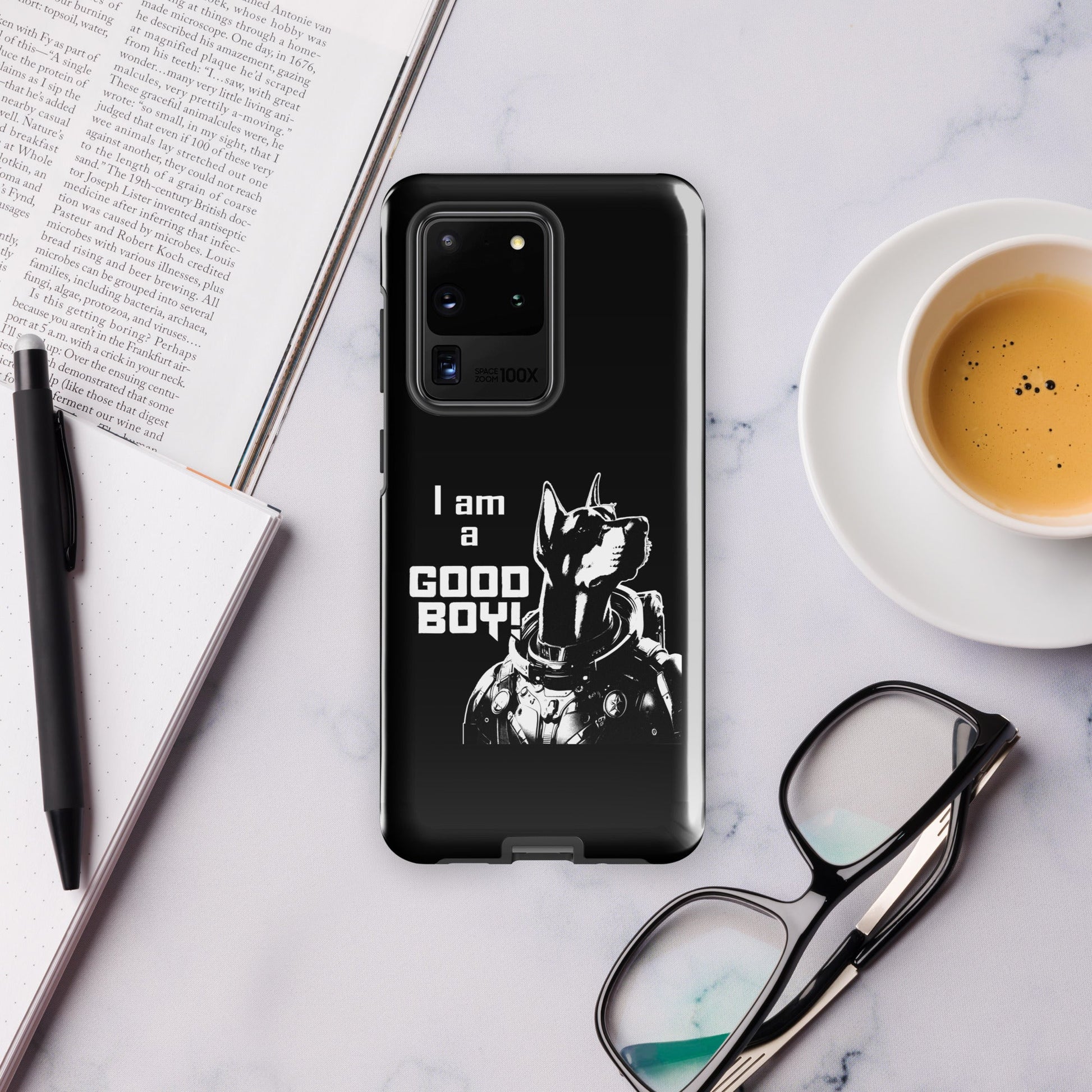 I Am a Good Boy Tough Case (Dark) for Samsung® - Protect Your Phone with General Major! - Spectral Ink Shop - Mobile Phone Cases -3003945_16979