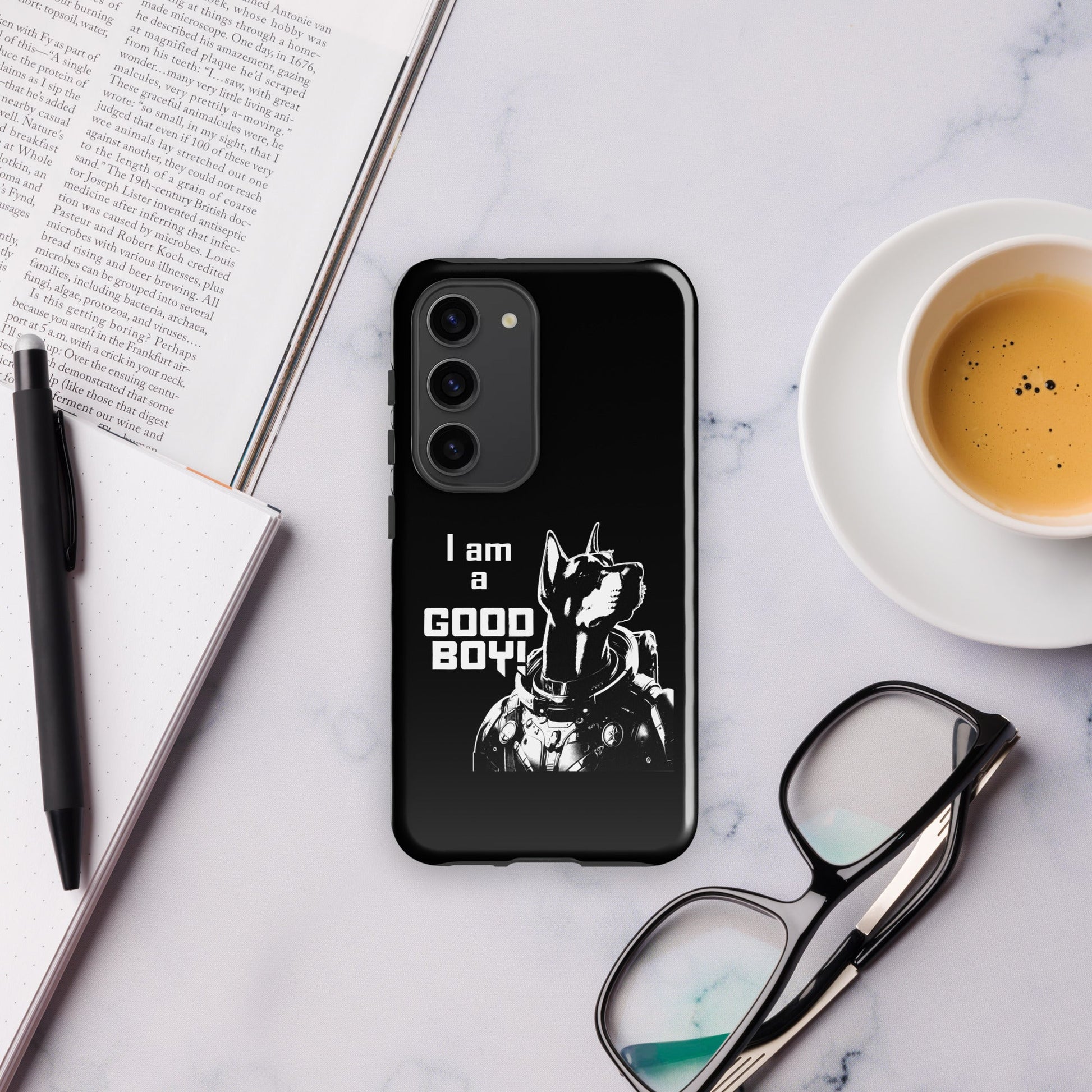 I Am a Good Boy Tough Case (Dark) for Samsung® - Protect Your Phone with General Major! - Spectral Ink Shop - Mobile Phone Cases -3003945_17001