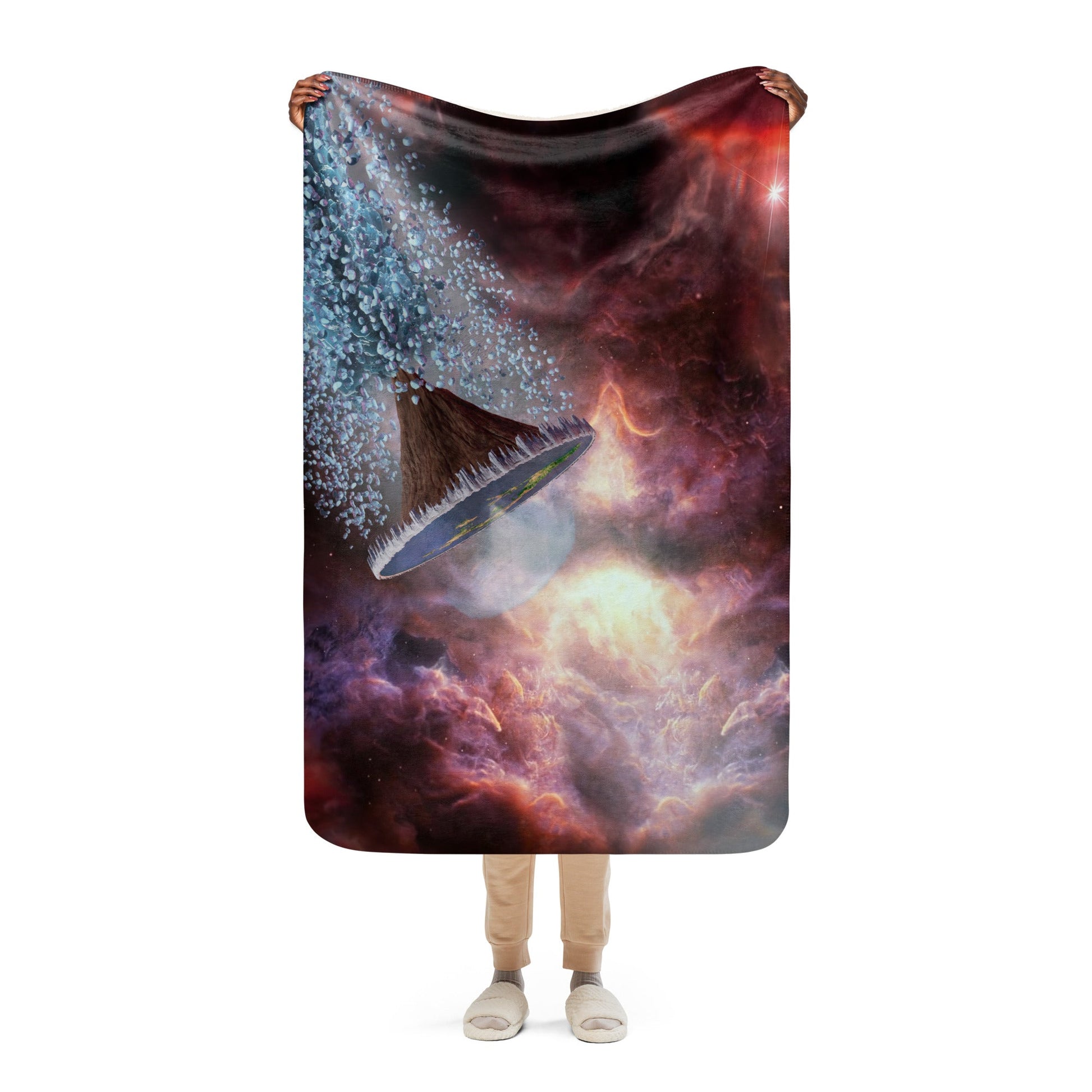 Intergalactic Space Force 2 | Sherpa Blanket - Embrace Cosmic Comfort with ISF 2 - Spectral Ink Shop - -5493828_17483