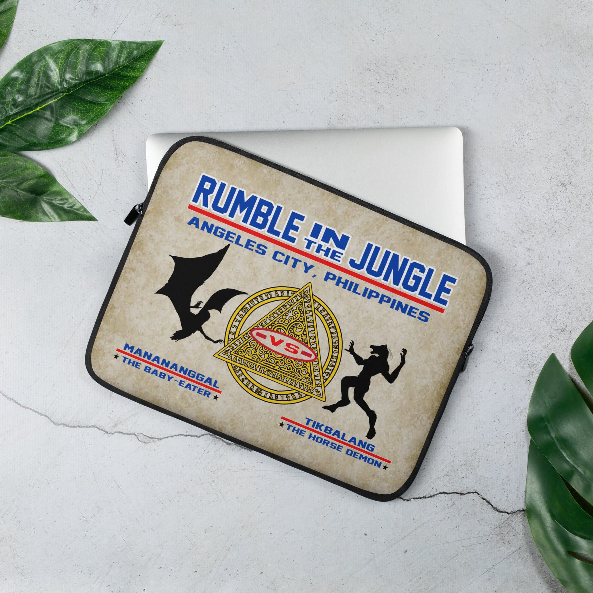 Laptop Sleeve | The Last Rite: Short Bites | Rumble in the Jungle - Spectral Ink Shop - Laptop Sleeve -2838613_10984