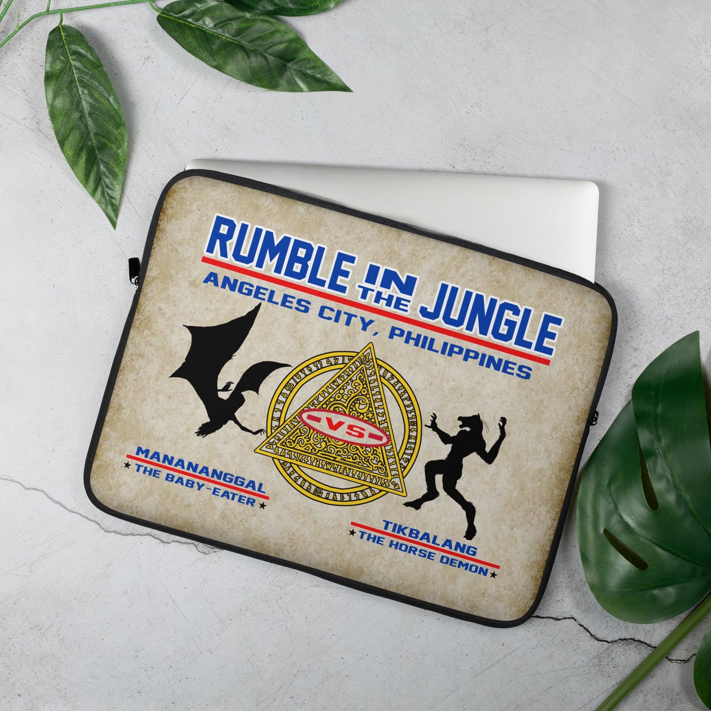 Laptop Sleeve | The Last Rite: Short Bites | Rumble in the Jungle - Spectral Ink Shop - Laptop Sleeve -2838613_10985