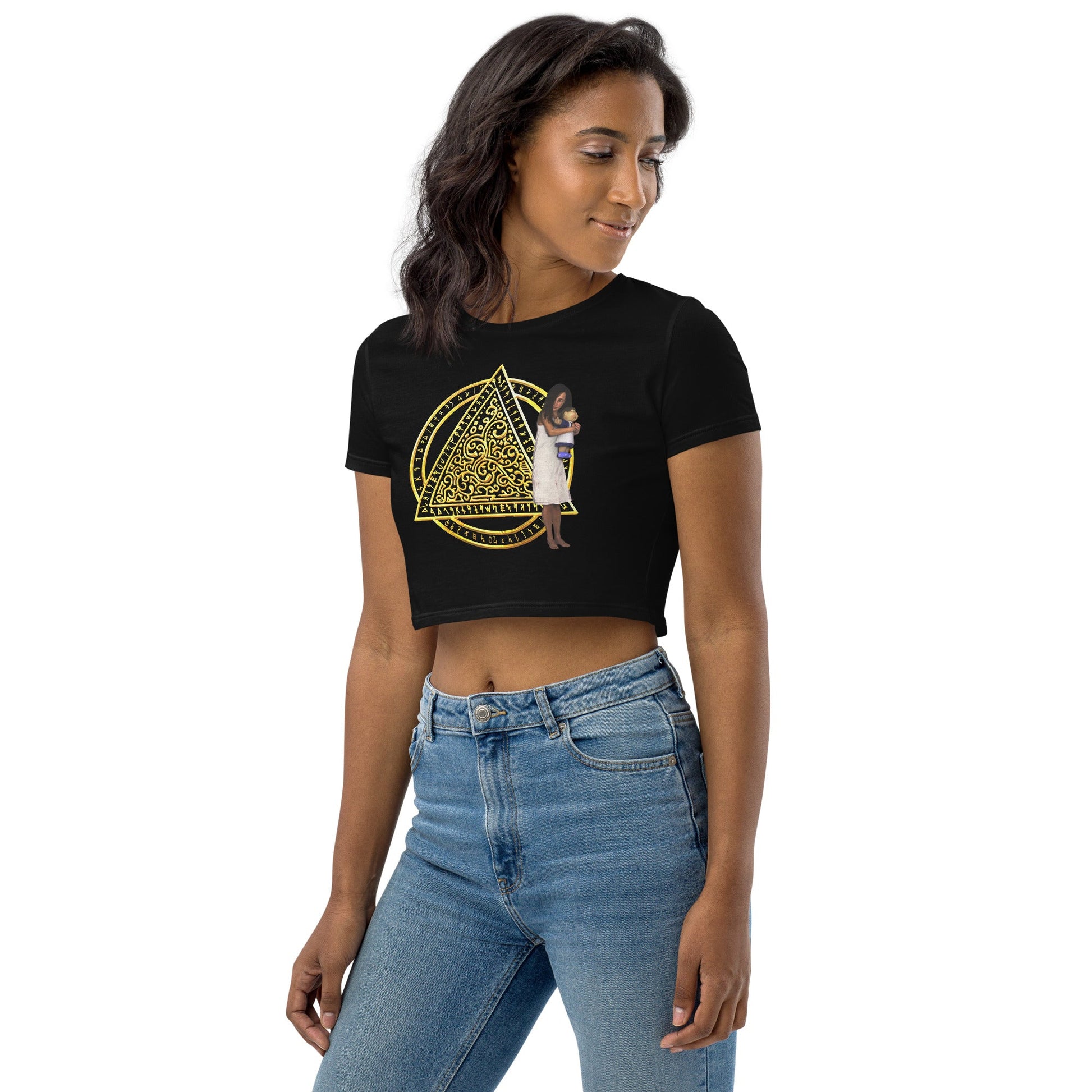Organic Crop Top | The Last Rite | Bethany - Spectral Ink Shop - Shirts & Tops -5942720_11727