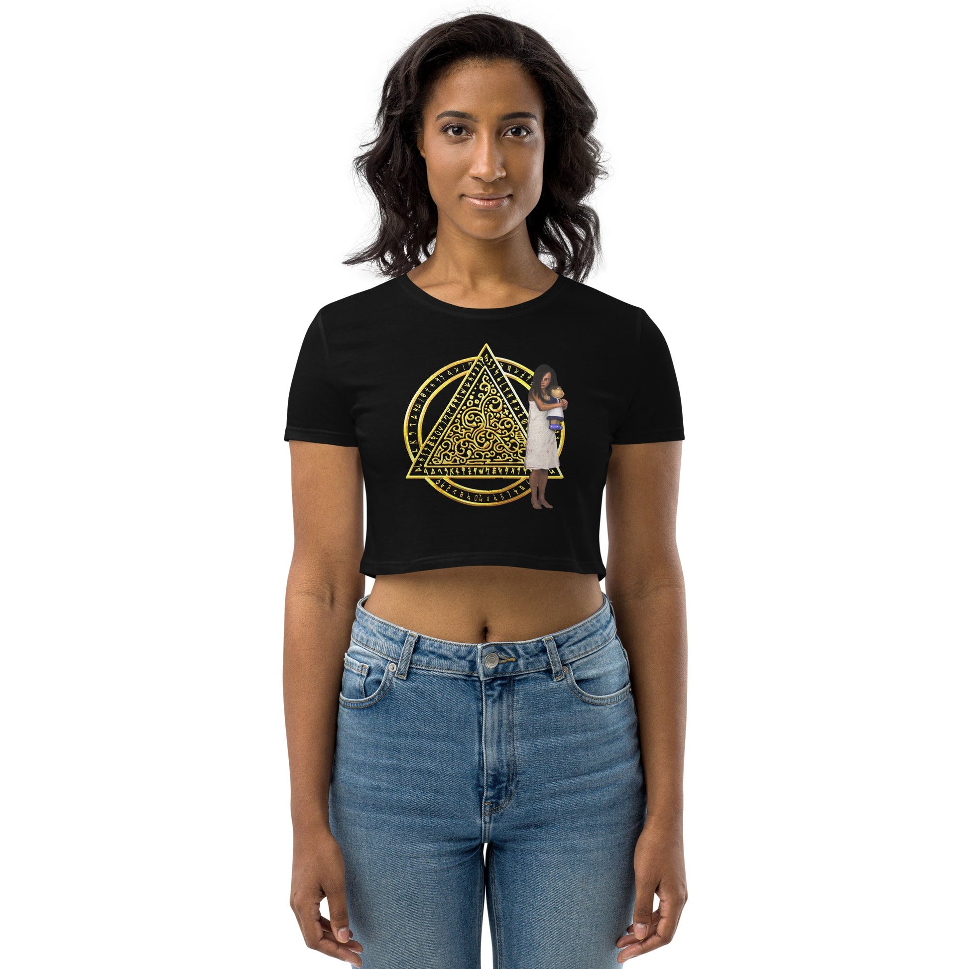 Organic Crop Top | The Last Rite | Bethany - Spectral Ink Shop - Shirts & Tops -5942720_11727