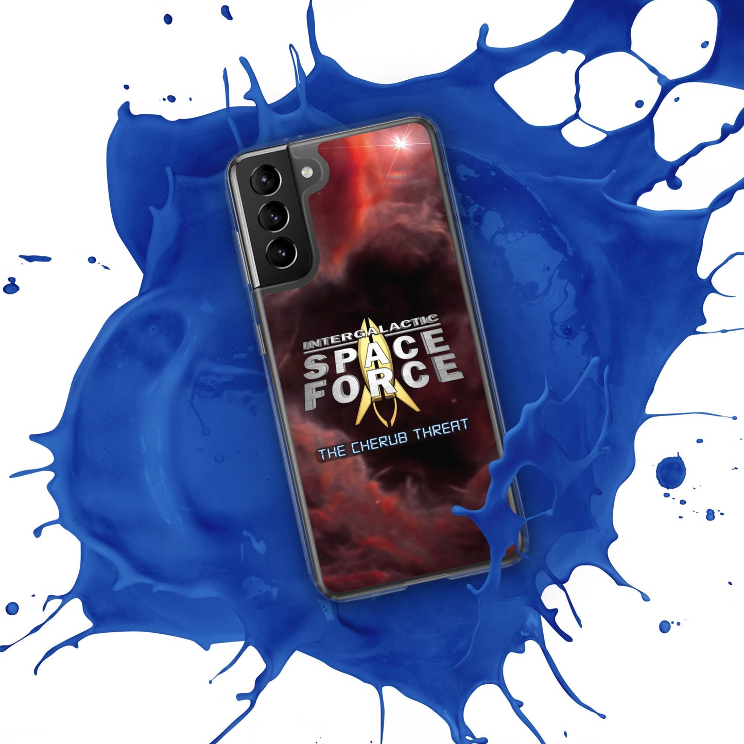 Samsung Case | Intergalactic Space Force 2 | Nebula and Logo - Spectral Ink Shop - Mobile Phone Cases -1567662_12027