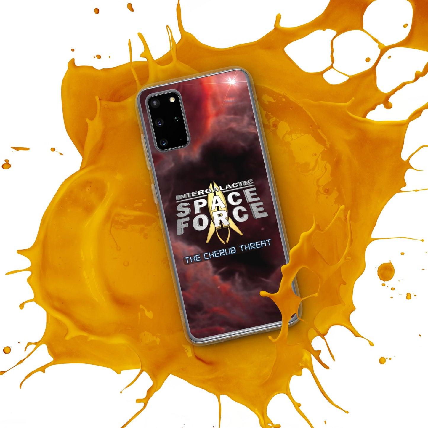 Samsung Case | Intergalactic Space Force 2 | Nebula and Logo - Spectral Ink Shop - Mobile Phone Cases -1567662_11348