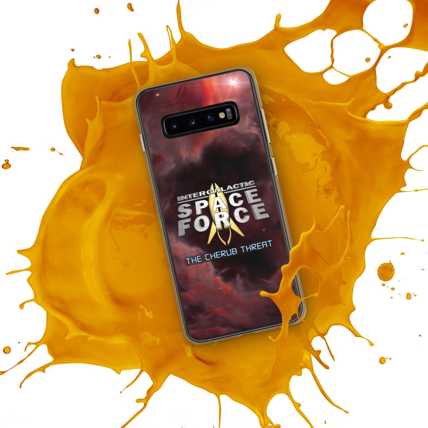 Samsung Case | Intergalactic Space Force 2 | Nebula and Logo - Spectral Ink Shop - Mobile Phone Cases -1567662_9947