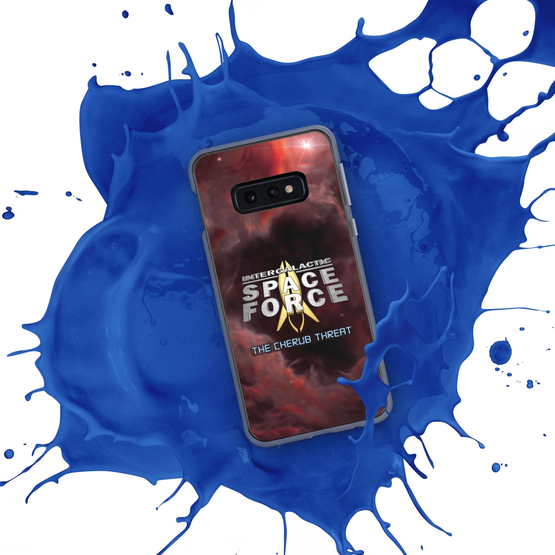 Samsung Case | Intergalactic Space Force 2 | Nebula and Logo - Spectral Ink Shop - Mobile Phone Cases -1567662_9946