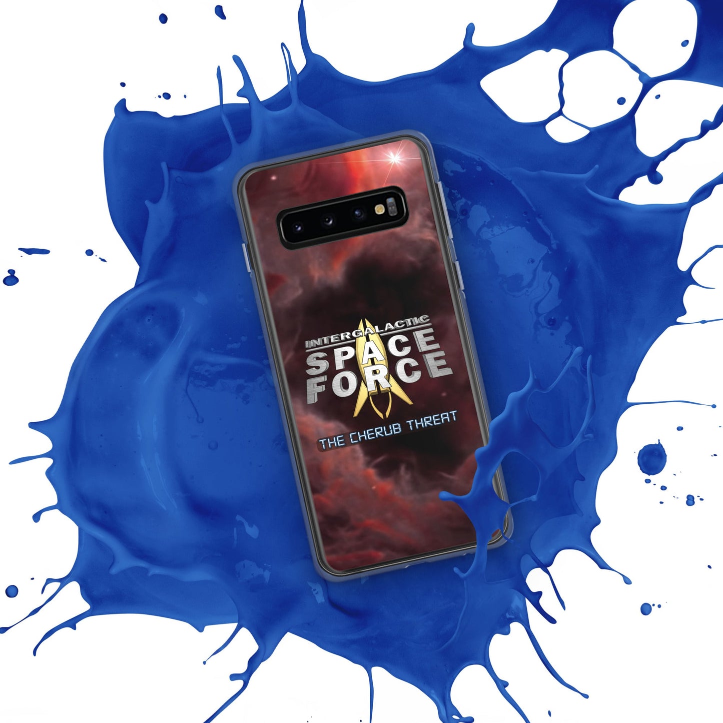 Samsung Case | Intergalactic Space Force 2 | Nebula and Logo - Spectral Ink Shop - Mobile Phone Cases -1567662_9945
