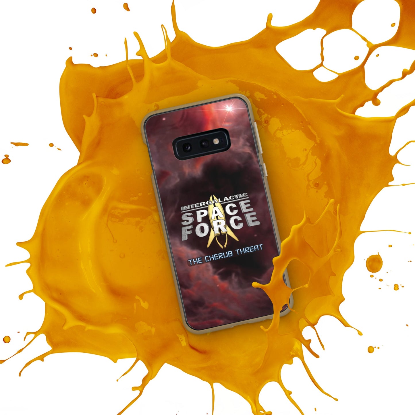 Samsung Case | Intergalactic Space Force 2 | Nebula and Logo - Spectral Ink Shop - Mobile Phone Cases -1567662_9946