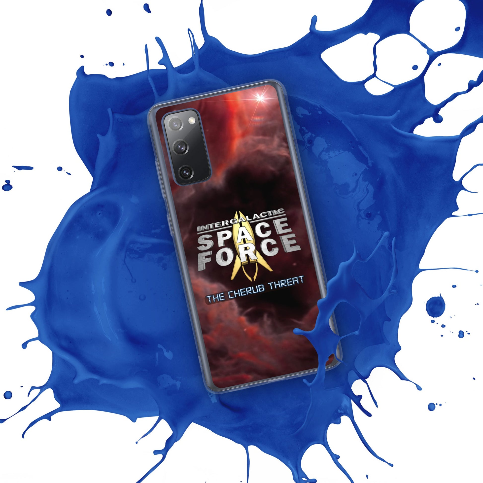 Samsung Case | Intergalactic Space Force 2 | Nebula and Logo - Spectral Ink Shop - Mobile Phone Cases -1567662_12024