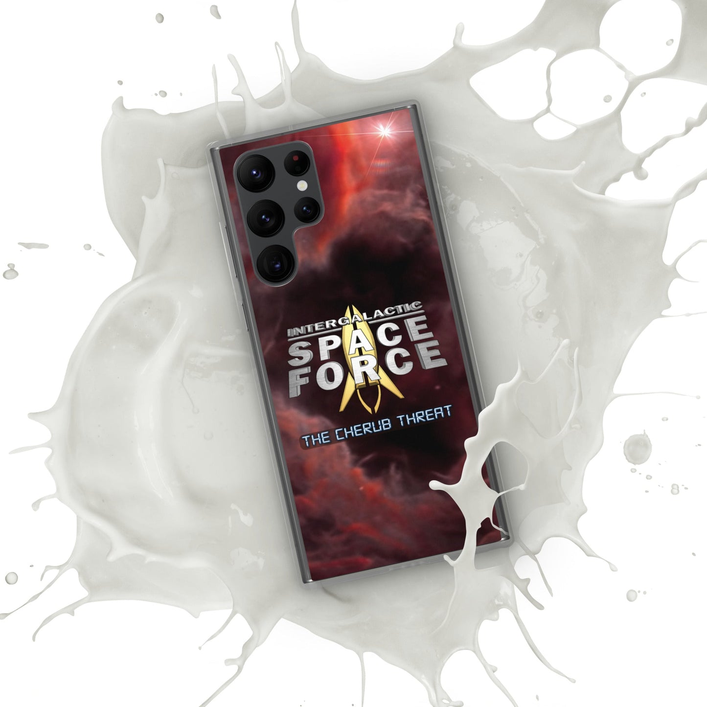 Samsung Case | Intergalactic Space Force 2 | Nebula and Logo - Spectral Ink Shop - Mobile Phone Cases -1567662_14635