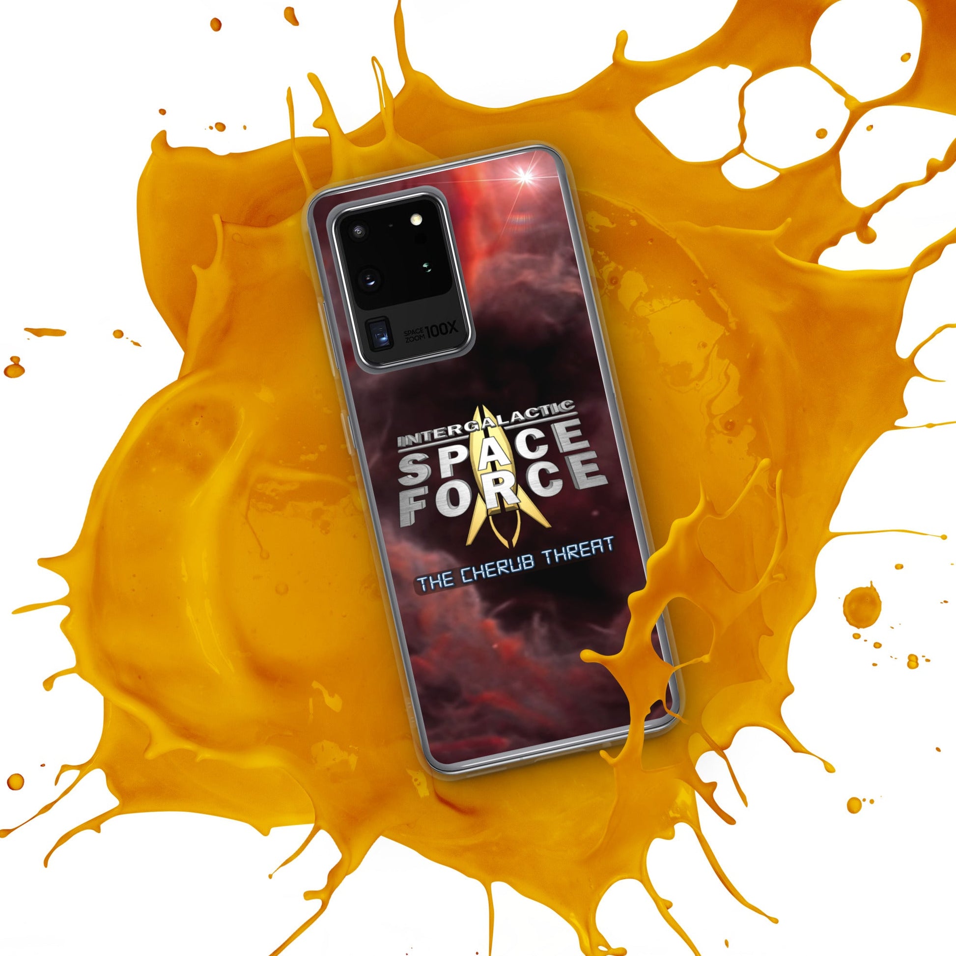 Samsung Case | Intergalactic Space Force 2 | Nebula and Logo - Spectral Ink Shop - Mobile Phone Cases -1567662_11349