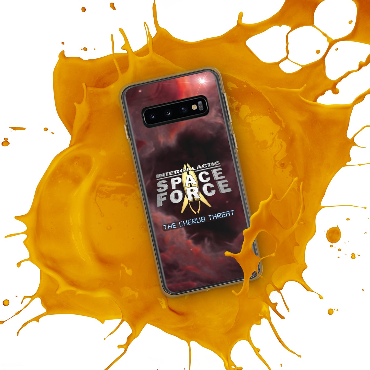 Samsung Case | Intergalactic Space Force 2 | Nebula and Logo - Spectral Ink Shop - Mobile Phone Cases -1567662_9945