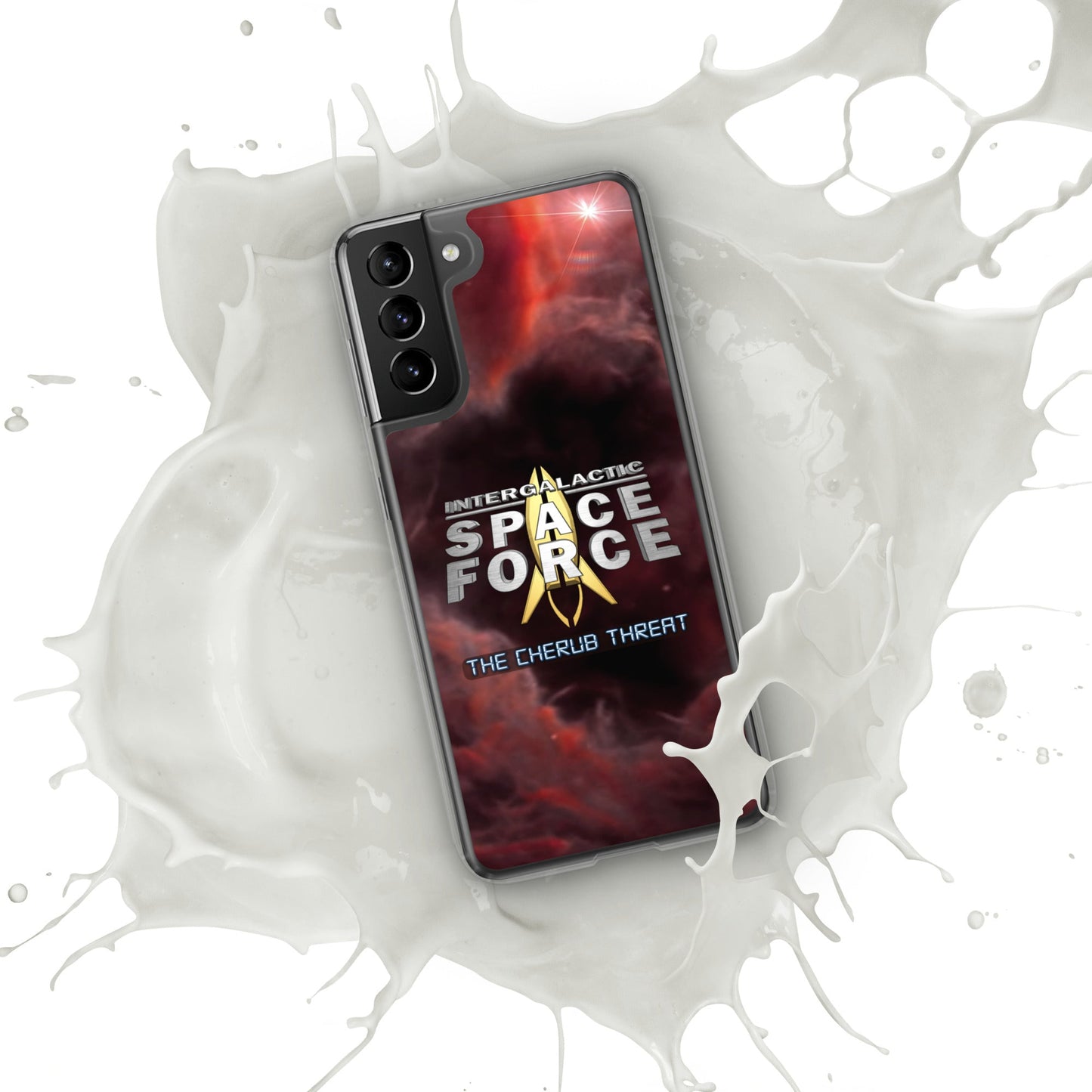 Samsung Case | Intergalactic Space Force 2 | Nebula and Logo - Spectral Ink Shop - Mobile Phone Cases -1567662_12027