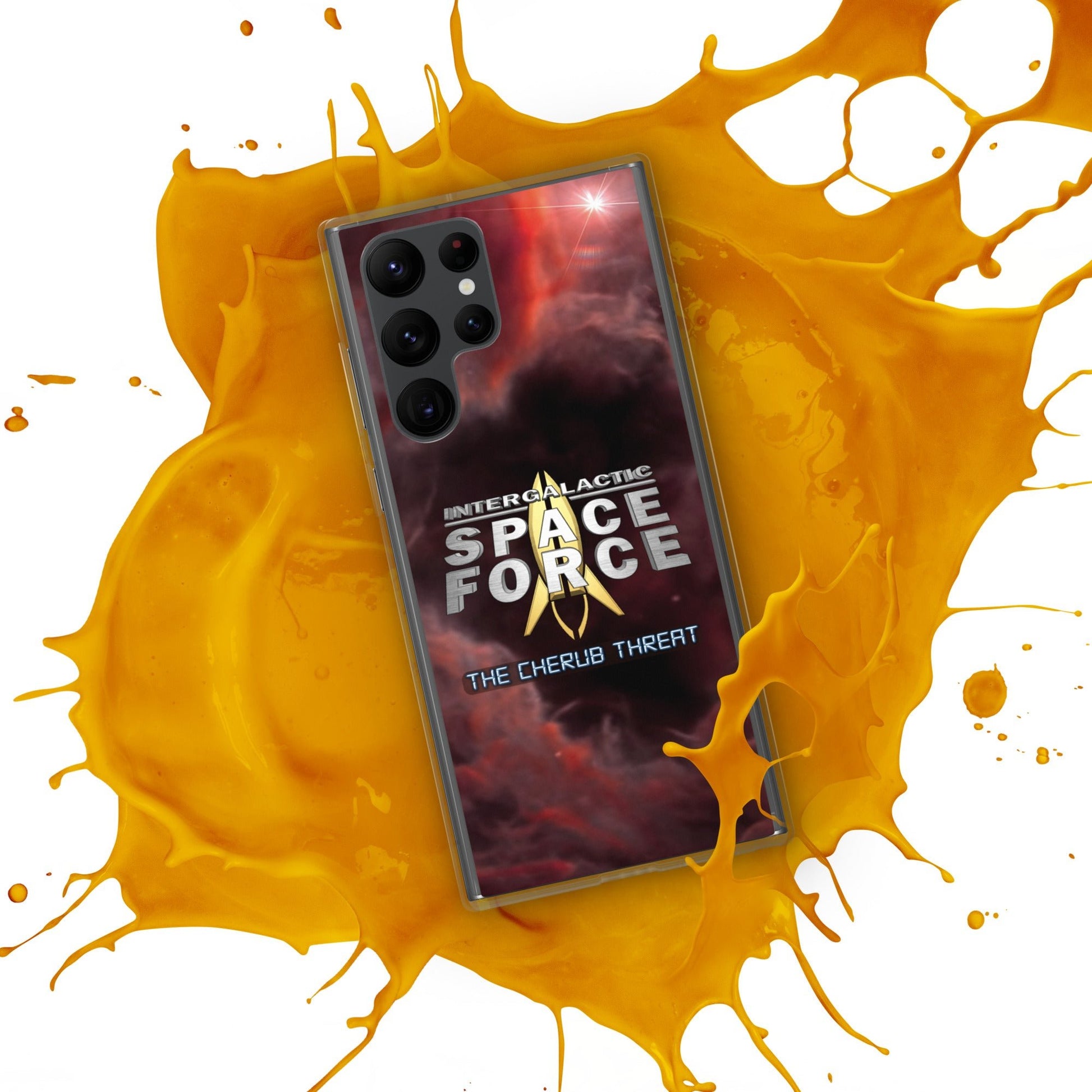 Samsung Case | Intergalactic Space Force 2 | Nebula and Logo - Spectral Ink Shop - Mobile Phone Cases -1567662_14634